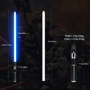 <span class=keywords><strong>Sabre</strong></span> <span class=keywords><strong>laser</strong></span> Nexussabers à lame instable et mouvement fluide, 34 sonorités, poignée métallique, bâton lumineux pour le cinéma et jouet lumineux - Product Image 2
