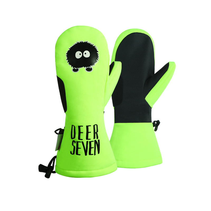 Мягкий зимний горнолыжный водонепроницаемый утепленная детская теплая снег лыжные Варежки перчатки