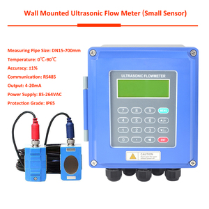 Độ chính xác cao 1% Clamp-on siêu âm Flow Meter RS485 modbus siêu âm cảm biến lưu lượng cho dòng chảy công nghiệp hệ thống giám sát - Product Image 5