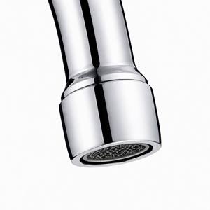 <span class=keywords><strong>Robinet</strong></span> à commande au pied sans poignée, bec col de cygne, eau froide, valve à pédale unique bleue, corps en laiton, sortie en acier inoxydable, usage commercial - Product Image 2