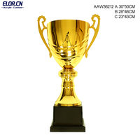 Nouveau Trophée Métallique Style Football Européen pour Spectacles de Mode, Souvenirs pour Fans, Récompenses, Coupe de Compétition Mondiale, Objet de Collection Commémoratif