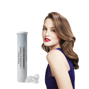 Saç cildi ve tırnakları desteklemek için biyotin E vitamini C vitamini ve kollajen ile en popüler efervesan vitamini içecek tableti - Product Image 2