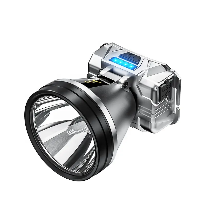 Howlighting USB có thể sạc lại ánh sáng đèn pha LED đầu Đèn Cắm Trại khai thác mỏ 18650 lithium đầu Torch đèn pha