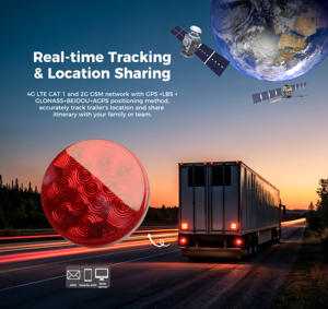 4G <span class=keywords><strong>GPS</strong></span>-трекер для шасси, скрытый, для отслеживания прицепов, со светодиодным задним фонарем, для полуприцепов - Product Image 3