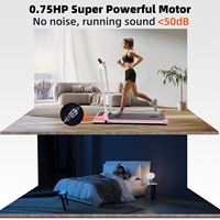 Tapis de Course Électrique Pliable Rose et Mobile, Intelligent pour Fitness, Entraînement Sportif, Utilisation en Salle de Sport ou à Domicile
