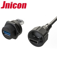 Conector USB 3.0 Hembra para Montaje en Panel Jnicon M25 IP67