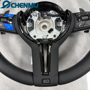 Approvisionnement d'usine pour <span class=keywords><strong>BMW</strong></span> F10 F30 F31 F32 F20 E92 E60 X6 E71 X5 E70 M3 M4 M5 <span class=keywords><strong>M6</strong></span> Volant Sport En Cuir Bleu M Bouton Intérieur - Product Image 6