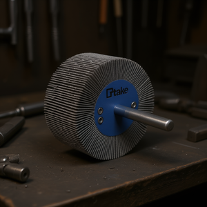 Ttake Abrasive Cloth Flap Wheel 40x30 Mm 6 Mm Shaft 120 Grit For Metal Grinding - Product Image 3