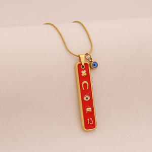 Cool 3 colores personalidad Elefante en forma de U collar con colgante largo con cadena de eslabones accesorios de acero inoxidable - Product Image 3