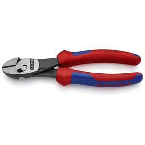 KNIPEX - 73 72 180 TwinForce®Fraises diagonales haute performance noires atramentized, tête polie, poignées avec multi-composant - Product Image 1