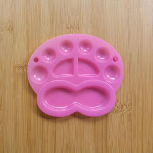 Bview Art Venta caliente 4 colores 13,5*11,5 CM bandeja de pigmento de paleta de rana pequeña colorida para pintura al óleo de acuarela acrílica - Product Image 5