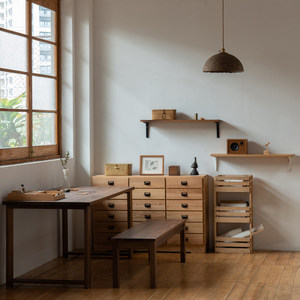 Estantería de Madera Maciza de Estilo Europeo, Minimalista, Multifuncional, de 3 Niveles, para Sala de Estar, Almacenamiento en el Suelo - Product Image 3