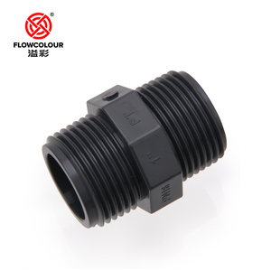 Flowcolour 1/2 "-2" uPVC niipple đôi nam chủ đề adpator PVC Ống núm vú Phụ kiện phù hợp núm vú nhựa cho nước - Product Image 3