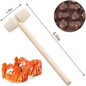 Mini marteau en bois pour <span class=keywords><strong>jouets</strong></span> et accessoires pour animaux de compagnie, outils de pâtisserie, artisanat en bois, marteau de pêcheur pour chocolat - Product Image 6