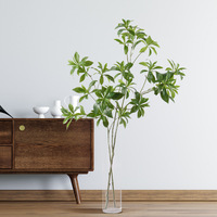 Plante Artificielle Verte 45-105cm, Mistletoe Nordique, Feuilles Artificielles, Pieris Japonica, Andromède Japonaise pour Décoration Intérieure Douce