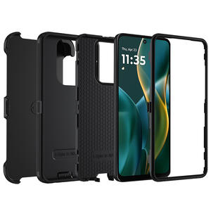 Clip de cinturón resistente y resistente, funda de teléfono de PC de plástico duro de TPU suave para Motorola <span class=keywords><strong>Moto</strong></span> <span class=keywords><strong>G</strong></span> Stylus 5G 2025, funda protectora para teléfono con soporte - Product Image 5