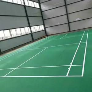 JIANER basit renk pvc malzeme badminton sahası döşemesi badminton kortu badminton mahkemesi spor pvc döşeme