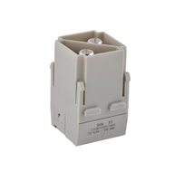 Connecteur industriel rectangulaire WEVEL HSB-012 robuste mâle/femelle 2 broches 100A 1000V IP65 en alliage d'aluminium moulé sous pression