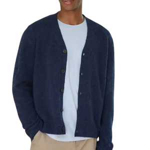 <b>Men</b> Relaxed Fit Cosy Wool <b>Cardigan</b> <b>Sweater</b> V Neck Button Front Knitted Warm Soft Comfortable Casual Layering Top Winter Knitwear - Product Image 1