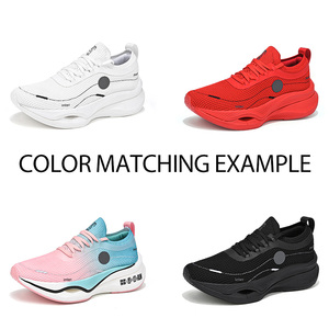 Zapatillas Deportivas Casuales de Punto Elástico de Alta Calidad, Personalizadas por el Fabricante, de Caña Baja, para Mujer, Estilo Baloncesto, Sin Cordones - Product Image 2