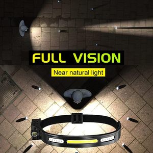 COB Rechargeable Headlamp, 230. Wide Beam <b>Lighting</b>, Super Bright 2000 Lumens Induction, 6 <b>Lighting</b> Modes, LED Headlight WADE-JS0 - Product Image 5
