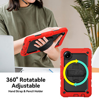 [Pour XiaomiRedmi Pad Se 8.7(2024)]Silicone + Pc Étui de protection robuste et antichoc pour tablette avec bandoulière
