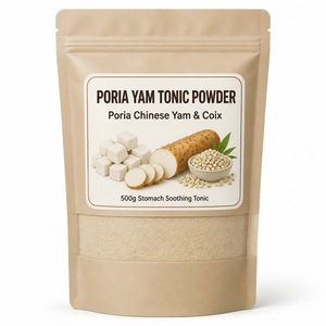 Tónico de Poria y Ñame <span class=keywords><strong>Chino</strong></span>, Bebida Herbal con Semillas de Coix, Comida Natural para el Equilibrio Digestivo, Mezcla para el <span class=keywords><strong>Desayuno</strong></span> 500g Yuzetang - Product Image 2