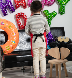 <span class=keywords><strong>Cocina</strong></span> personalizada cocinar hornear pintura niños niñas impermeable correas ajustables bolsillo Multicolor sublimación niños Chef <span class=keywords><strong>delantal</strong></span> - Product Image 6