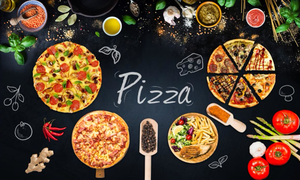 Papel Tapiz Mural 3D Personalizado, Pintura Mural, Pizarra Personalizada para Pizzería, Papel Tapiz Fotográfico, Decoración de Pared para Cafetería y Restaurante - Product Image 4