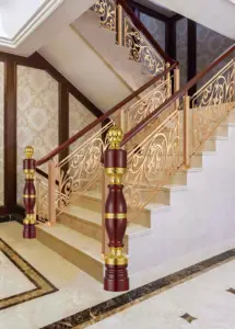 Rampe d'escalier en aluminium Rampe d'escalier intérieure Rampe d'escalier en métal Rampe d'escalier