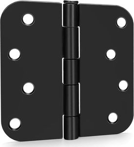 Charnière de porte battante de style américain noir mat, quincaillerie d'angle pour porte et fenêtre intérieures en bois - Product Image 1