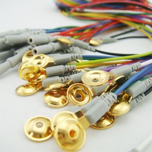 Elettrodo a tazza EEG rivestito in oro riutilizzabile Greentek per esami clinici EEG EP e PSG - Product Image 4