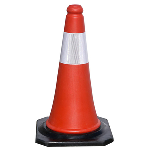 Cono Stradale Riflettente con Base in Gomma da 75cm - Product Image 1