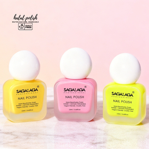 <span class=keywords><strong>Vernis</strong></span> à ongles halal respirant en flacon givré de 12 ml <span class=keywords><strong>pour</strong></span> femmes musulmanes, formule perméable à l'eau compatible Wudu, <span class=keywords><strong>vernis</strong></span> à ongles halal végétalien - Product Image 2