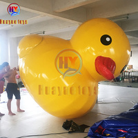 Canard jaune gonflable géant avec logo personnalisé Beau modèle de dessin animé en PVC 5m/8m Utilisation en extérieur Expédition en mer