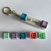 Portachiavi Personalizzato MBTI con Tastiera Antistress, Keycap Macaron, Giocattolo Antistress, Regalo Aziendale all'Ingrosso