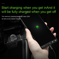 Baseus Square métal A + C 30W PPS chargeur de voiture adaptateur allume-cigare voiture PD prise de charge rapide