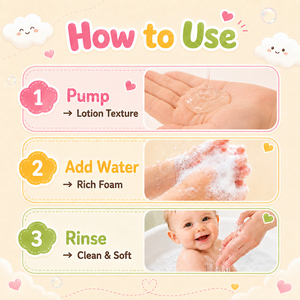 White Label Baby-Shampoo Körperwäsche Sanfte Reinigung Wassermelonen-Kokosnuss-Duft Duschgel für Kinder - Product Image 6