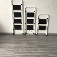 Escaliers pliables, échelle domestique, échelle pliable portable, avec design industriel et style de main courante moderne