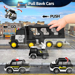 Camión de Policía 5 en 1, Juguetes de Fricción, Vehículo de Juguete, Vehículo de Emergencia, Coche de Policía de Juguete para Niños - Product Image 3