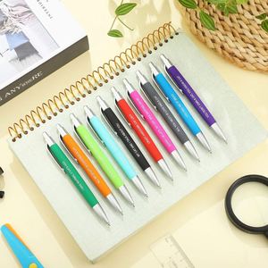 Bolígrafo Retráctil de Plástico con Recubrimiento de Goma Personalizado con Marca, para Regalos de Bienvenida en Hoteles, Obsequios Promocionales Económicos, Bolígrafo Personalizado - Product Image 5