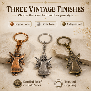 Lovely Happy Angel Metal Keyholder Decorative Key Chain <b>Ornament</b> For Handbag Backpack And <b>Car</b> Keys Hanging - Product Image 5