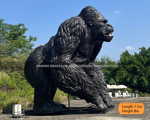 Tùy chỉnh khổng lồ GORILLA 8m Chiều cao Vua <span class=keywords><strong>Kong</strong></span> bức tượng với phong trào cử động vật - Product Image 2