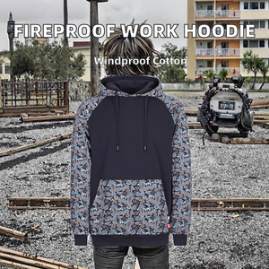 Sudaderas de Trabajo FR, Sudadera con Capucha Ignífuga de 6OZ CAT2, Certificadas por NFPA 2112, Camisa de Seguridad Eléctrica, Servicio OEM, Bordado 3D - Product Image 2