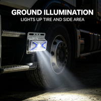Feux de position latéraux LED dynamiques séquentiels 24V pour camion et remorque, avec support métallique, éclairage de fond de caisse à défilement séquentiel