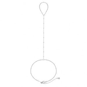 Bijoux pour femmes Dylam Dainty Design, chaîne latérale en argent 925, pendentif queue en zircone cubique 5A, bracelet chaîne pour doigt - Product Image 1