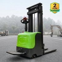Chariot élévateur à palettes électrique 1 tonne avec poignée antidérapante, hydraulique, certifié CE, pour entrepôt de sanitaires