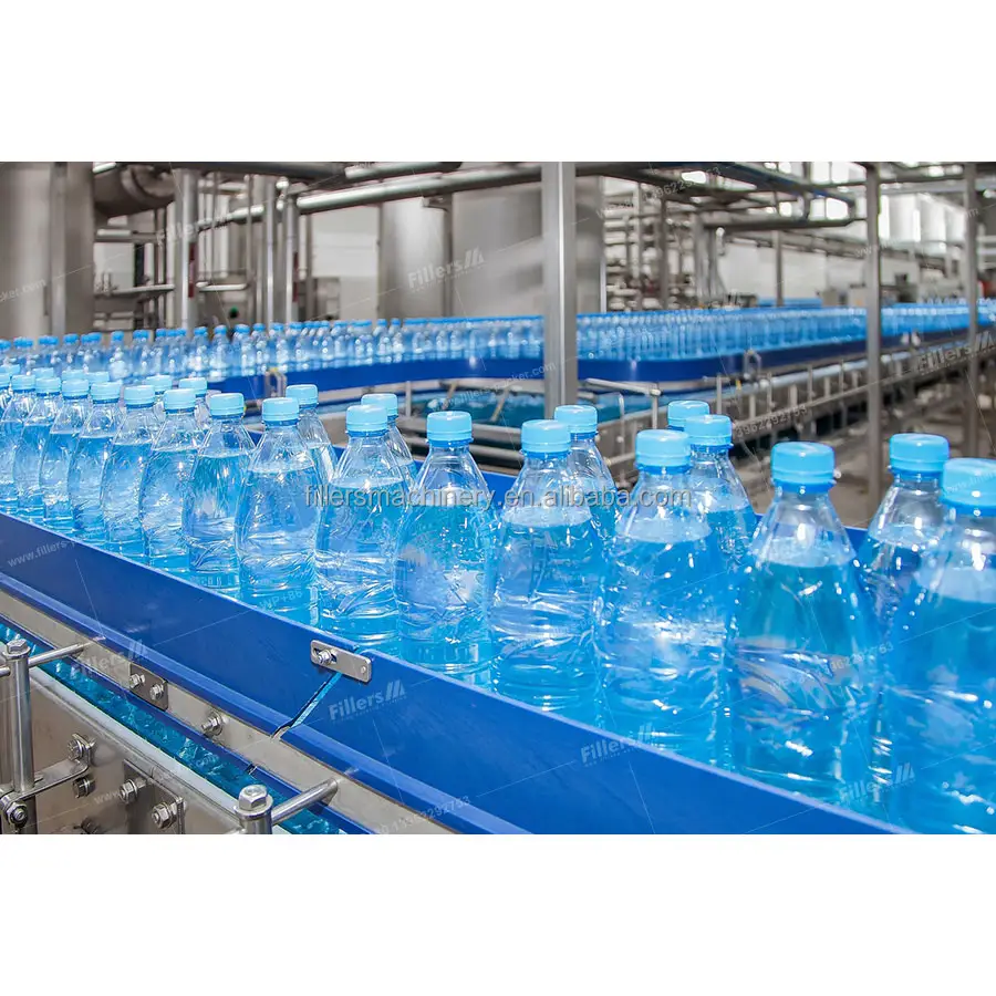 A'dan z'ye tam otomatik anahtar teslimi 330ml 500ml 1500ml Pet plastik şişe içme Mineral saf su dolum üretim hattı