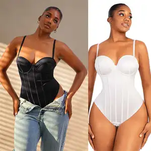 HEXIN Wholesale Breathable Slimming Corset Bodysuit Medium Tummy Control Shapewear Adult Women Sustainable One-Piece Design