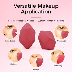 Éponge de maquillage en forme d'ananas, douce, sans latex, pour maquilleurs professionnels. - Product Image 2